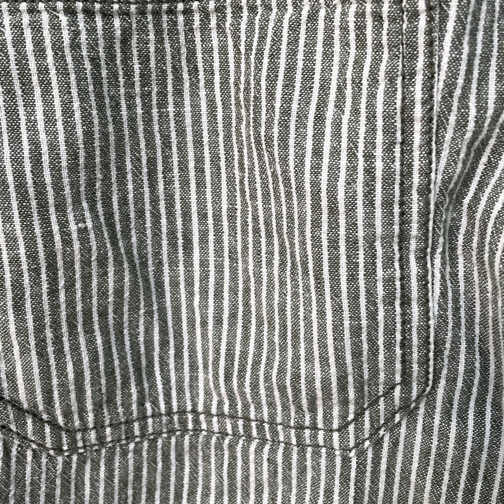 Anthropologie pants Seashore Linen Blend Striped - Picture 9 of 12